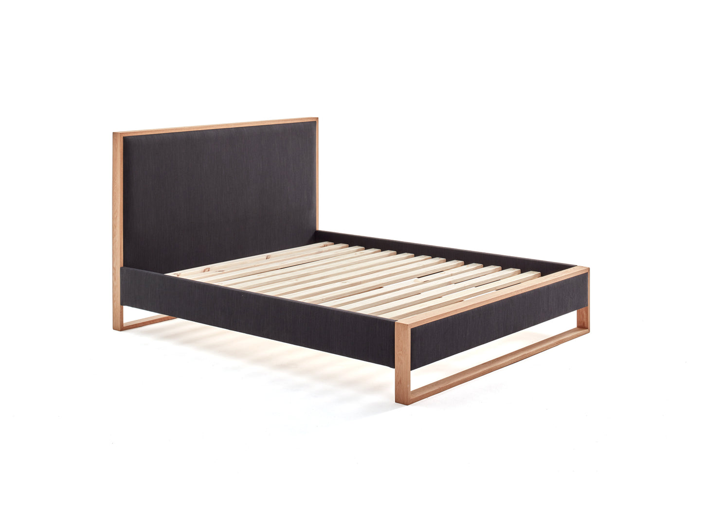 Sloom Oak Edge Bed Frame with Headboard