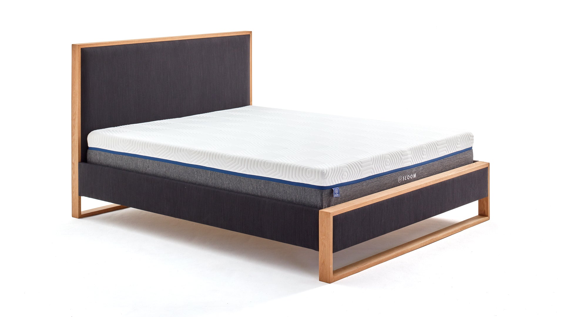 Sloom Oak Edge Bed Frame & Headboard | Sloom