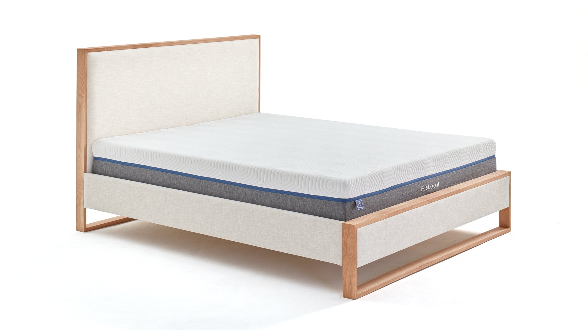 Sloom Oak Edge Bed Frame with Headboard 4 | Sloom