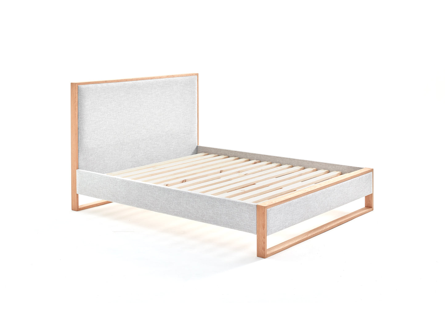 Sloom Oak Edge Bed Frame with Headboard