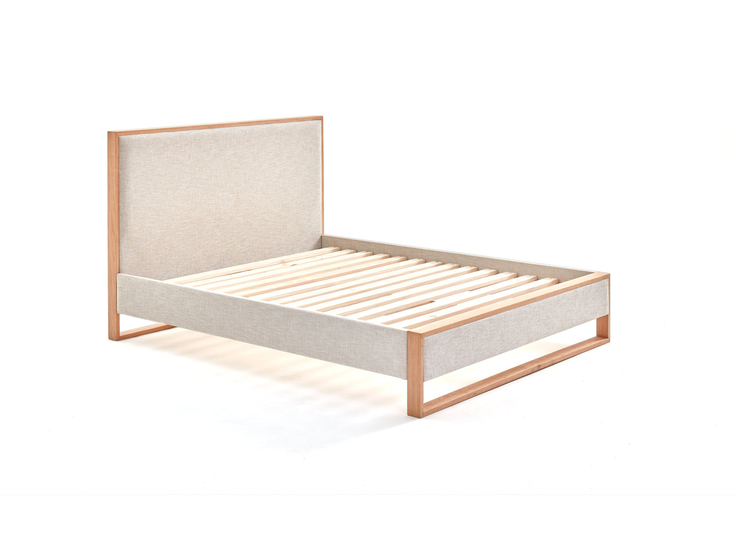 Sloom Oak Edge Bed Frame with Headboard