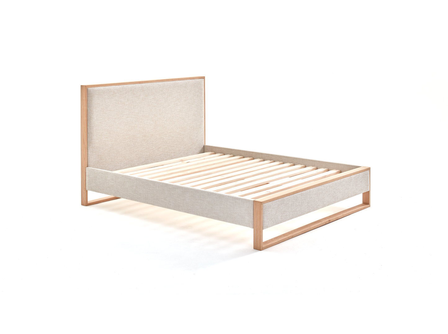 Sloom Oak Edge Bed Frame with Headboard