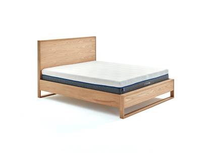 Sloom Oak Edge Bed Frame with Headboard